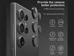 محافظ لنز دوربین سامسونگ اس 24 اولترا نیلکین CLRFilm Camera Tempered Glass