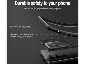 قاب مگنتی سامسونگ اس 24 اولترا نیلکین Nillkin Textured Prop Magnetic fiber nylon case Samsung Galaxy S24 Ultra