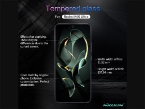 گلس شیائومی 13 تی، 13 تی پرو و ردمی کا 60 اولترا نیلکین Nillkin Amazing H+ Pro tempered glass screen protector Xiaomi 13T, 13T Pro, Redmi K60 Ultra