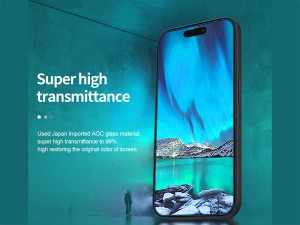 محافظ صفحه نمایش شیشه ای آیفون 15 پرو مکس نیلکین Nillkin Apple iPhone 15 Pro max H+Pro tempered glass