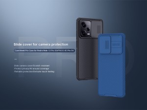 قاب محافظ شیائومی ردمی نوت 12 پرو / پوکو ایکس 5 پرو نیلکین Nilkin Redmi Note 12 Pro 5G/POCO X5 Pro 5G Cam Shield Pro Case