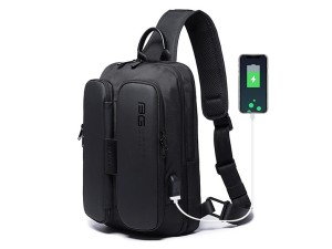 کوله پشتی تک بند یو اس بی دار بنج BANGE BG-7079 Multi-function Men&#39;s Crossbody Bag Backpack