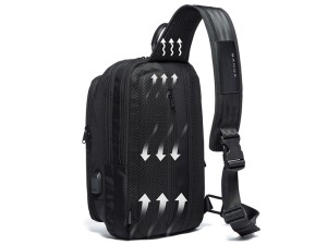 کوله پشتی تک بند یو اس بی دار بنج BANGE BG-7079 Multi-function Men&#39;s Crossbody Bag Backpack