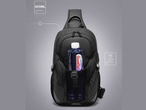 کوله کراس بادی تک بند ضد آب یو اس بی دار بنج Bange BG-77120 Men Waterproof Crossbody Chest Bag with USB