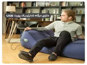 تشک بادی دارای پمپ خودکار و قابل حمل شیائومی Xiaomi Automatic Inflatable Leisure Bed Portable Collapsible Travel GS1 MQC001 Load 150k