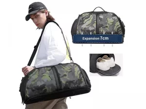 کیف باشگاه حرفه ای ضدآب با قابلیت جدا سازی وسایل بنج BANGE BG-77178 Handheld Large Capacity Travel Bag Mens/Ladies Wet &amp; Dry Gym Bag