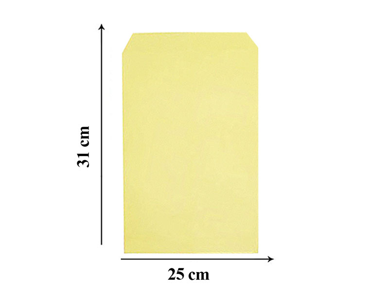 پاکت A4 زرد کاتالوگی سایز 25×31 سانتیمتر