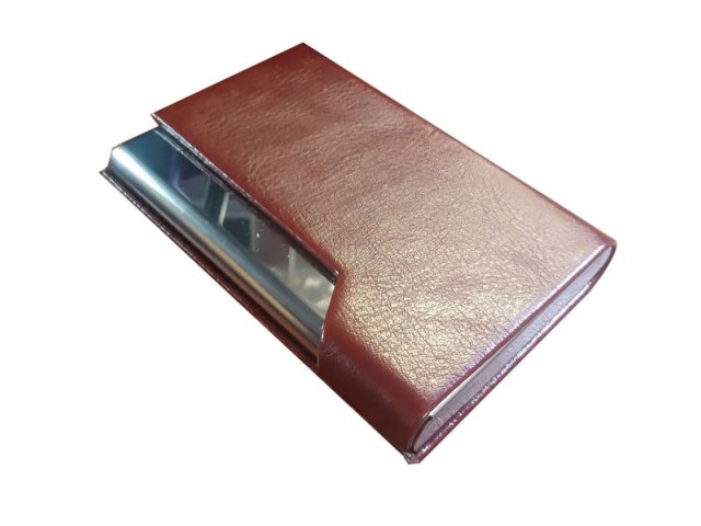 جای کارت ویزیت رنگ قهوه ای مدل L