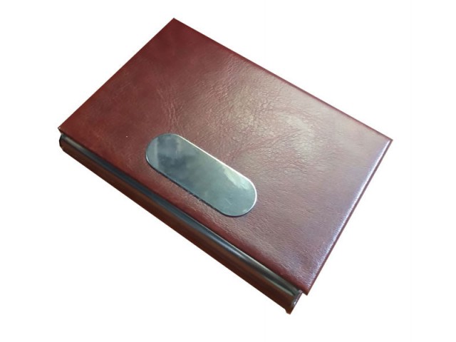 جای کارت قهوه ای نیم پلاک