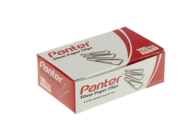 گیره کاغذ پنتر مدل ساده سایز 31 میلی متر - بسته 100 عددی