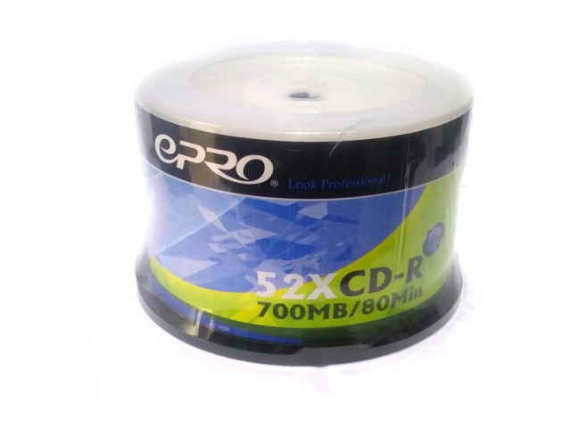 سی دی خام EPRO باکسدار بسته 50 عددی
