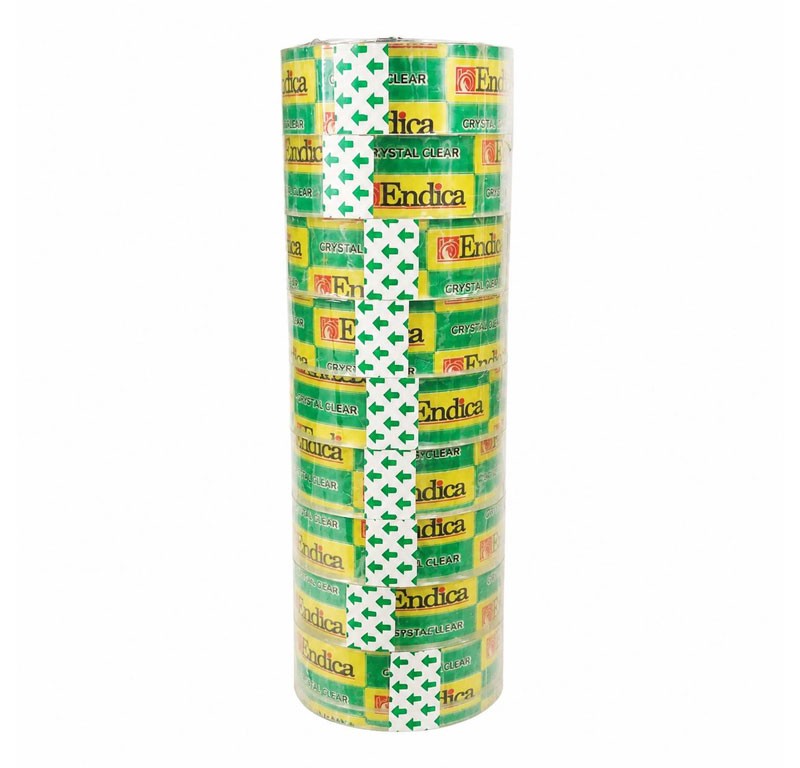 چسب نواری 36 یارد اندیکا مدل Green  بسته 10 عددی