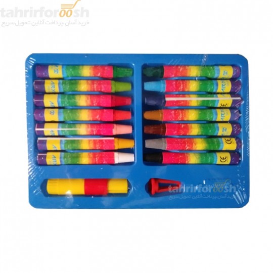 پاستل 12 رنگ مقوایی آریا