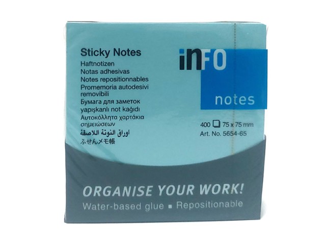 استیکر نوت info سایز 7.5 سانتیمتر 400 برگی کد 65-5654