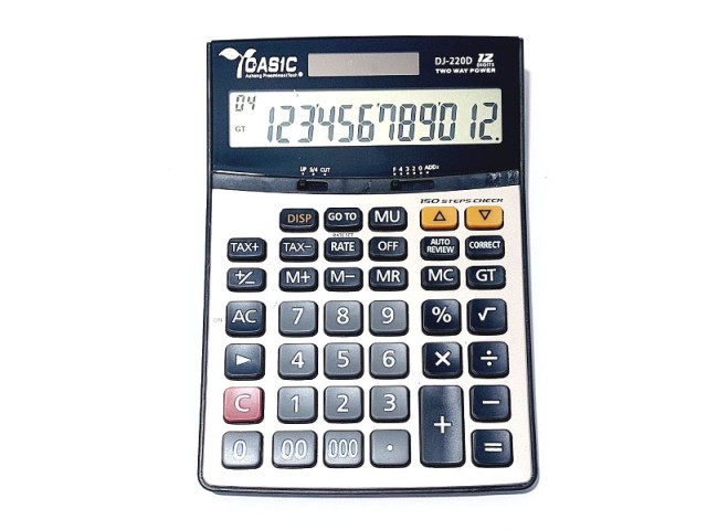 ماشین حساب  12 رقم کاسیک مدل DJ-220D