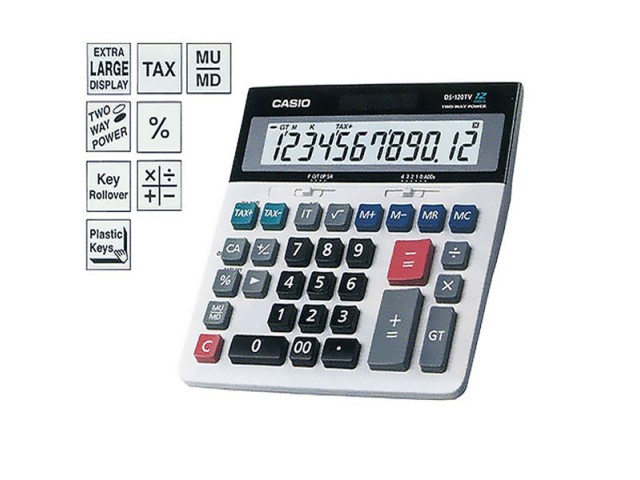 ماشین حساب کاسیو DS 120TV