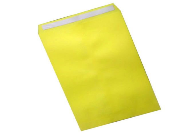 پاکت اداری سایز A5 زرد سر چسب دار بسته 100عددی