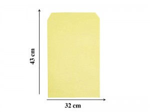 پاکت A3 زرد سایز 43×32 بسته 250 عددی