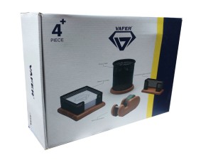 ست لوازم اداری رومیزی وافر کد 004 مجموعه 4 عددی