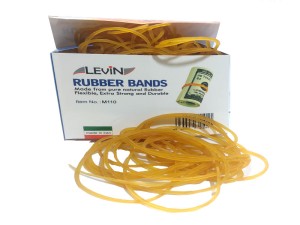 کش پول زرد 60 میلیمتری بسته 100 گرمی levin