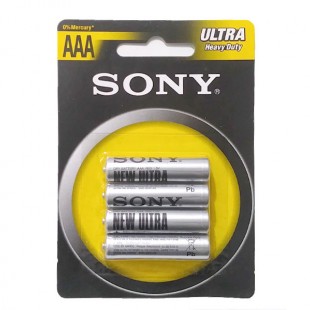 باتری نیم قلم کارتی بسته 4 عددی SONY