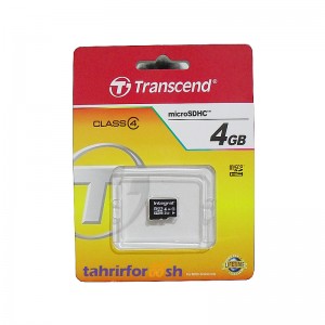 رم میکرو Transcend‏ 4 گیگ کلاس 4