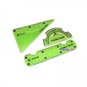 ست نقاله گونیا خط کش ژله ای