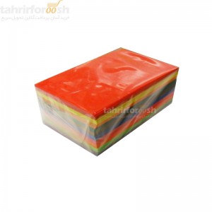 یادداشت رنگی بدون چسب 10×7 سانتیمتر