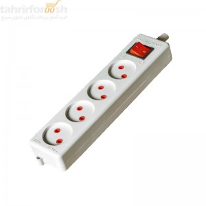 چهارخانه بدون ارت با سیم 3 متری