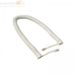 سیم گوشی تلفن سفید