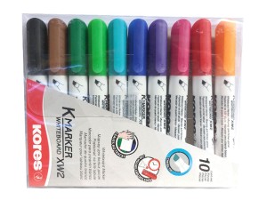 ماژیک وایت برد kores بسته 10 رنگ