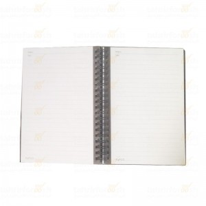 دفتر یادداشت یک خط متالیک 100 برگ پاپکو