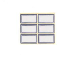 برچسب دور آبی سایز 2.5×4.5 سانتیمتر