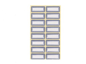 برچسب دور آبی سایز 1×3 سانتیمتر