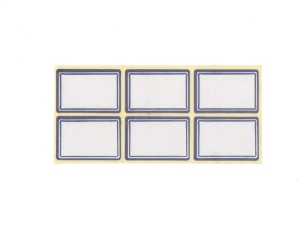 برچسب دور آبی سایز 4×3 سانتیمتر