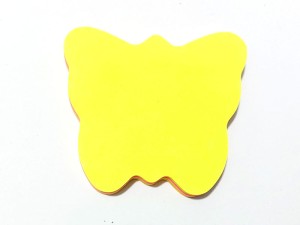 پست ایت طرح پروانه سایز 7.5×7.5 سانتیمتر