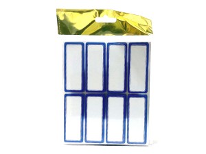 برچسب دور آبی سایز 2.5×6 سانتیمتر مدل CHD