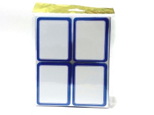 برچسب دور آبی سایز 4.5×6.5سانتیمتر مدل CHD