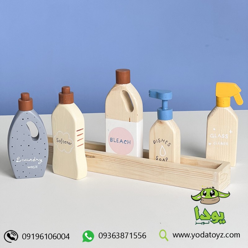 اسباب بازی چوبی پک مواد شوینده