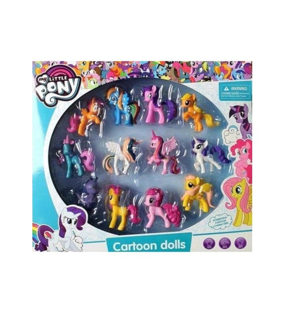 ست مینی فیگور اسب پونی 12 عددی کد 8988