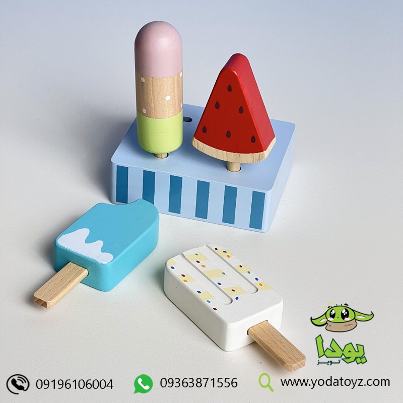 اسباببازی چوبی بستنی کیم 4 عددی پیکاردو picardo