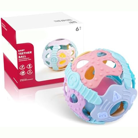 اسباب بازی جغجغه دندانگیر توپی نوزاد  Sobebear YL1022-14