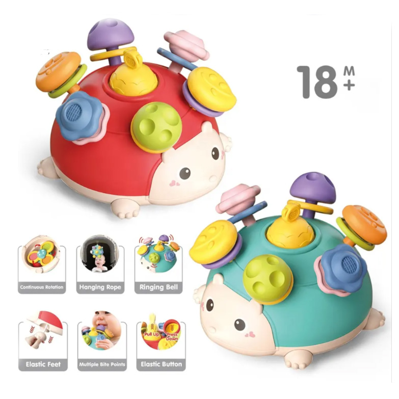 اسباب بازی نوزادی دندانگیر جوجه تیغی چند کاره  YL1022-29