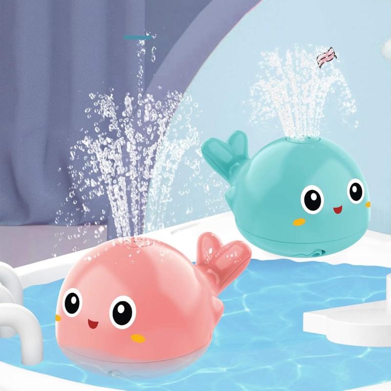 اسباب بازی حمام مدل نهنگ آبپاش چراغدار 1-1667