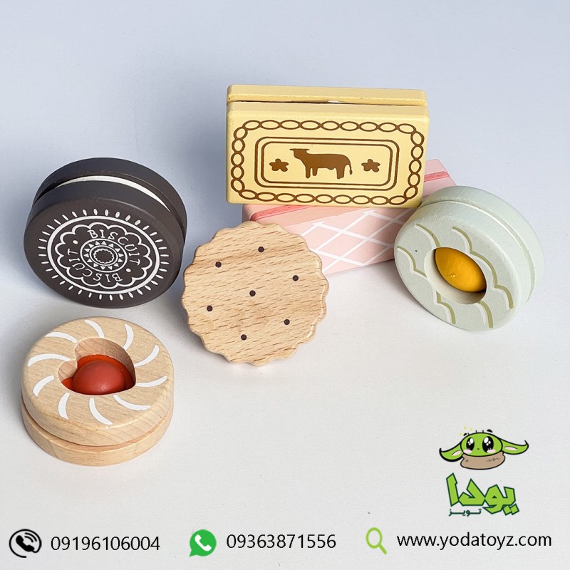اسباببازی چوبی بیسکویت 6 عددی پیکاردو picardo