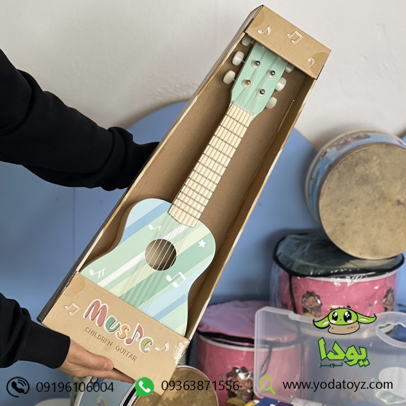 گیتار اسباب بازی چوبی وارداتی برند پیکاردو picardo