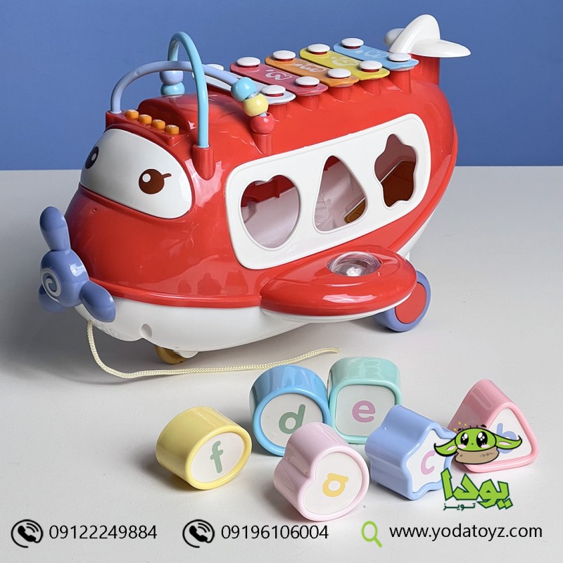 هواپیما پازلی موزیکال آموزشی Sobebear YL410