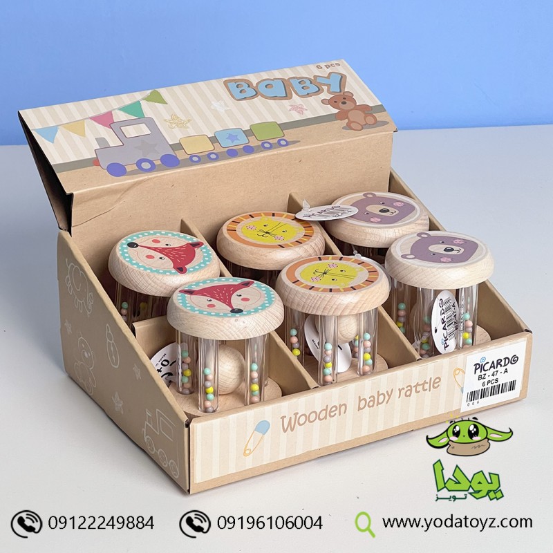 جغجغه رولی چوبی وارداتی پیکاردو picardo (یک عددی)