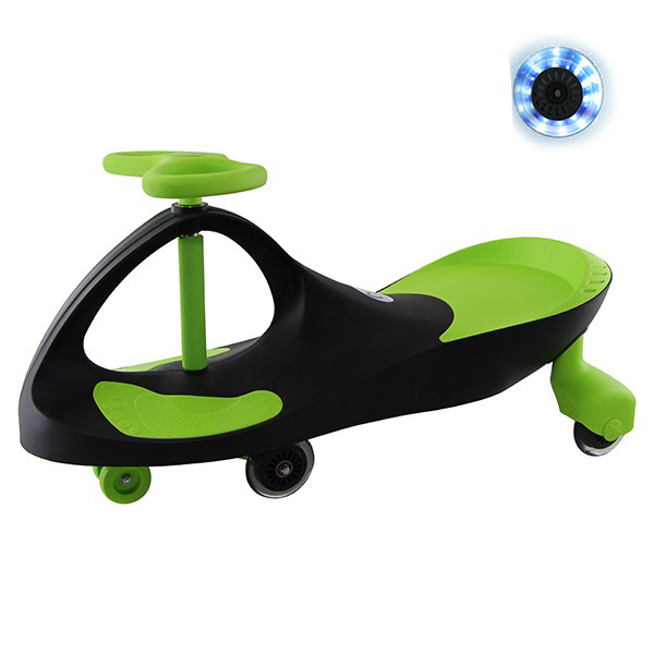 لوپ کار چرخ ژله ای رنگ مشکی سبز چراغدار LOOPCAR