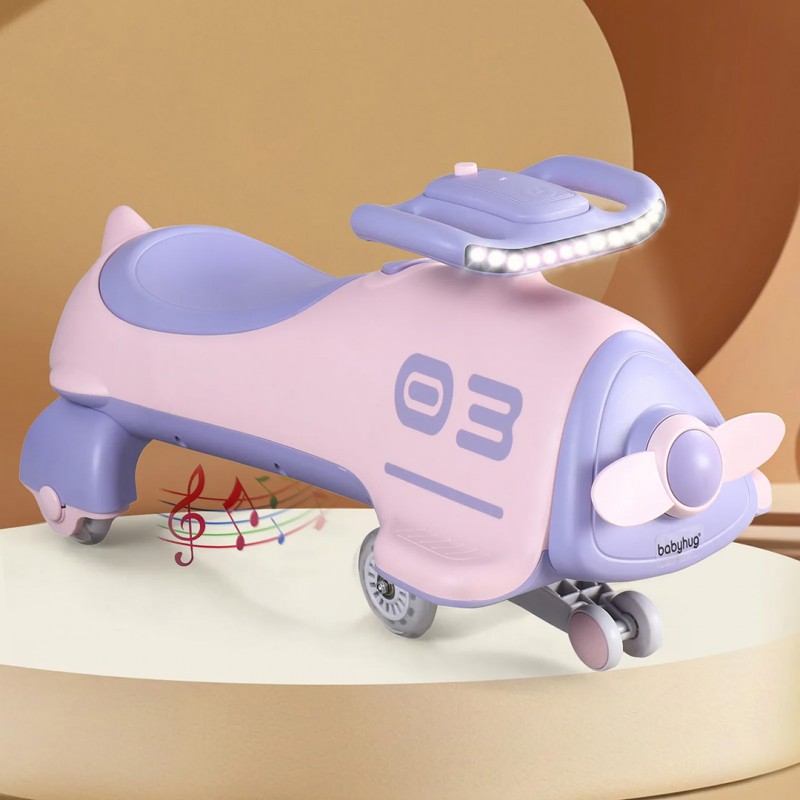 سه چرخه پلاسماکار برند کویر طرح هواپیما صورتی بنفش